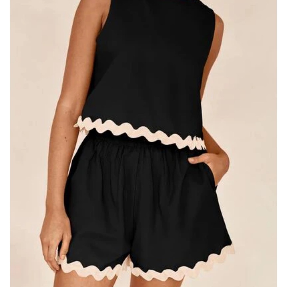 Black and White Women's Top